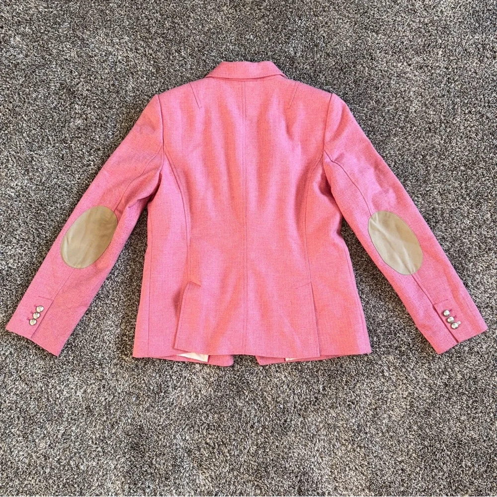 Banana Republic Women's Pink Wool Blend Jacket Blazer Size 14 - Picture 2 of 8